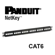 Patch Panel 24 Puertos Panduit Cat6 Modular Certificado Rack