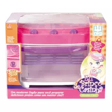 Kit Eu Brinco De Casinha Fogao Chef Da Nig Brinquedos 0604 Cor Rosa