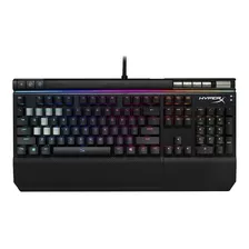 Teclado Gamer Hyperx Alloy Elite Qwerty Cherry Mx Rgb Blue Inglês Us Cor Preto Com Luz Rgb