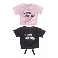 Blusas Now United Amarrar Infantil Kit 02 Pop Kpop Juvenil 