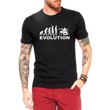 Camiseta Evolução Baterista Camisa Personalizada Tumblr 