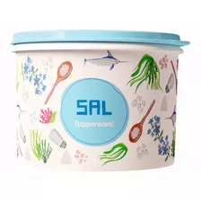 Tupperware Porta Mantimento Caixa Floral Sal 1,3kg 