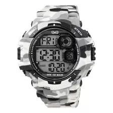 Reloj Deportivo Q&q Hombre Camuflado Sumergible M196j008y