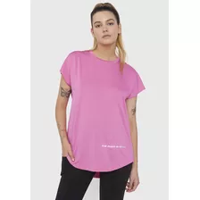 Polera Mujer Deportivo Amplia Rosado Melange Corona