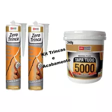 Massa Tapa Furo 5000 De 340g + 2 Selante Zerotrinca 420g