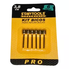 Kit 6 Bicos De Inflar Bolas De Esportes