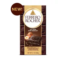 Barra De Chocolate Premium Ferrero Rocher Dark Hazelnut 90g