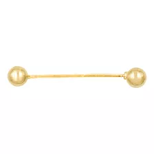 Piercing Pezon Bola Recto Perfo Pecho 100% Oro 10k Arete