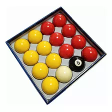 Juego De Bolas De Billar, Color Rojo Y Amarillo, Billar De 2