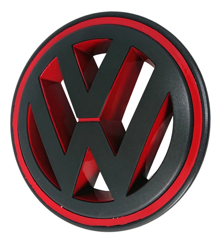 Emblema Parrilla Volkswagen Jetta Clasico Bora 08-15 Rojo/n  Foto 2