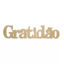  3 Palavras Decorativa Gratidão Felicidades Parabéns Mdf