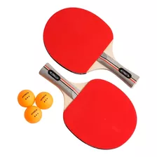 Kit Tênnis De Mesa Ping Pong Raquetes 3 Bolinhas Atrio Es389