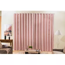 Cortina Para Sala Ou Quarto Devore 4,00 M X 2,80 Rose