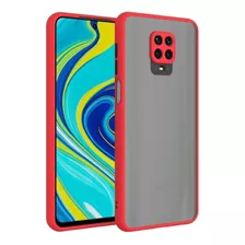 Case Funda Mate Para Xiaomi Redmi Note 9s / 9 Pro - Rojo