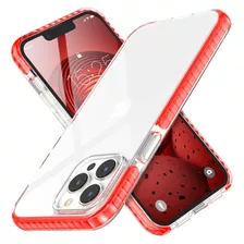 Funda Mateprox Para iPhone 13 Pro Max-rojo