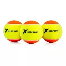 Bola De Beach Tennis Drop Shot Stage 2 - Pack C/ 3 Unidades