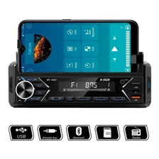 Auto Rádio Com Suporte Para Celular Bluetooth Usb Sd Aux App