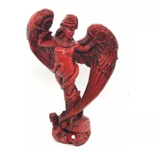 Escultura Lilith 30 Cm Vermelha Em Resina Deusa Feminina Do 