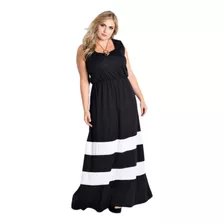 Vestido Feminino Longo Plus Size Lançamento Pronta Entrega