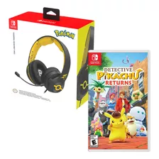 Detective Pikachu Returns+ Audifono Pro Pokemon Pikachu Cool