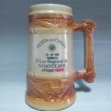 Antiga Caneca Porcelana Anos 90 Item De Colecionador 