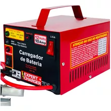 Carregador Baterias 12v 10ah Até 200 Amp Portátil + Brinde