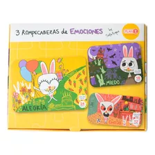 Set 3 Rompecabezas Puzzle Emociones 12, 16 Y 24 Piezas Niños