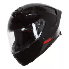 Casco Mt Helmets Thunder 4sv A1 Solid Negro Brillante Moto