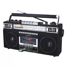 Supersonic Sc-3201bt-bk Retro 4 Bandas Radio Y Reproductor D