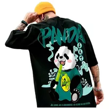 Camiseta Camisa Oversized Masculino Streetwear Panda Top