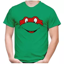 Camiseta Filme Tartarugas Ninja Raphael Desenho Nerd Geek