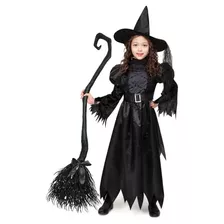 Spooktacular Creations Child Girl Disfraz De Bruja Negra Ver