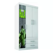 Guarda Roupa Star Infantil Com 3 Portas Hulk