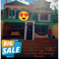 Vendo Casa De Dos Pisos En Santo Domingo Norte 4 Habs. 2 Bañ