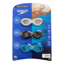 Paquete Triple De Gafas De Natación Para Adultos Speedo