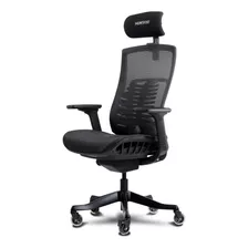 Silla Gamer Munfrost Nova Nash Negra Soporte Lumbar 180kg