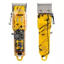 Maquina De Cortar Cabelo Wmark Ng411 Amarelo Profissional