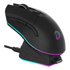 Mouse Gamer Dareu Em901x Con Base De Carga Color Negro