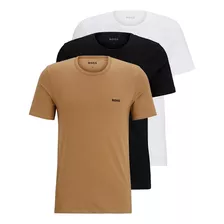 Playeras Hugo Boss Interiores Hombre Algodón 3 Pack Original