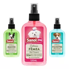 Colônia Para Pet Cachorro Cão Perfume Sanol Dog 120ml