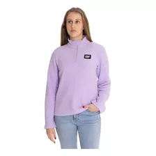 Polar Mujer Microfleece Quarter Zip Lila Cat