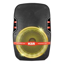 Bafle Profesional Recargable 8 Kaiser Ksw-5008 Color Negro