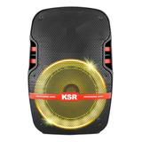 Bafle Profesional Recargable 8 Kaiser Ksw-5008 Color Negro