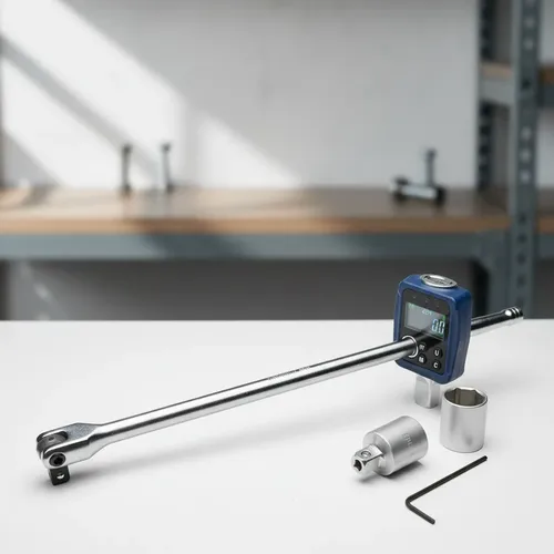 Kit Bremen: Llave Fuerza Enc 1/4 15 Cm Profesional Gris + Torquimetro Digital 1/2 10-200nm