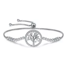 Pulsera Arbol Vida Plata 925 Zircón / Canale Donna 