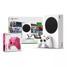 Xbox Series S + Gamepass 3 Mês + Controle Extra Pink Lacrado