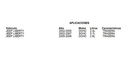 Amortiguador Suspension Trasera Jeep Liberty 2005 2.8l Mopar Foto 3