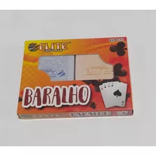 2 Jogos De Baralho 108 Cartas Plástico Plastificado