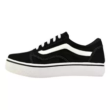 Tênis Casual Feminino Old Skool Preto Mademoiselle