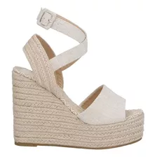 Zapatilla Casual Pr778536 Beige Correa Talon Yute Miracol